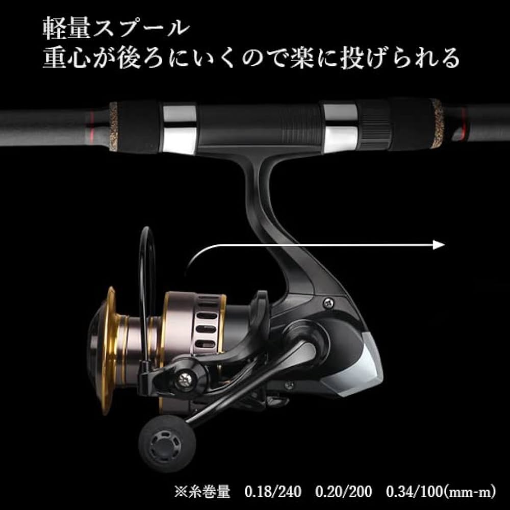 Amazon | スピニングリール 軽量 3000番 耐久性 釣り リール 投げ釣り