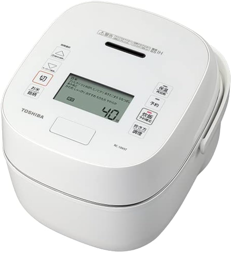 Amazon | 東芝 TOSHIBA 炊飯器 ホワイト 5.5合 炎匠炊き ごはん お米