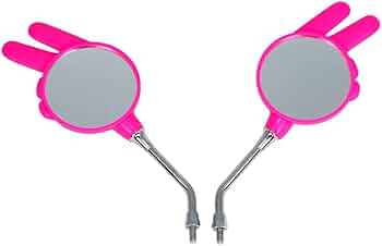 Amazon | じゃんけんミラー(ちょき)/ピンク 正ネジ8mm 2本セット