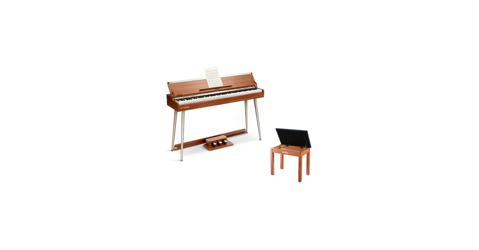 Amazon.com: Donner DDP-80 PLUS Digital Piano+Donner Piano Bench