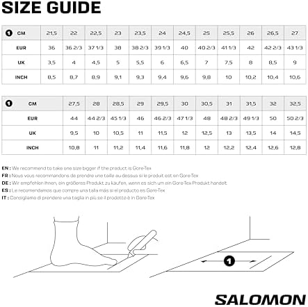 Salomon Tênis feminino de cano médio para caminhada, Preto/ímã