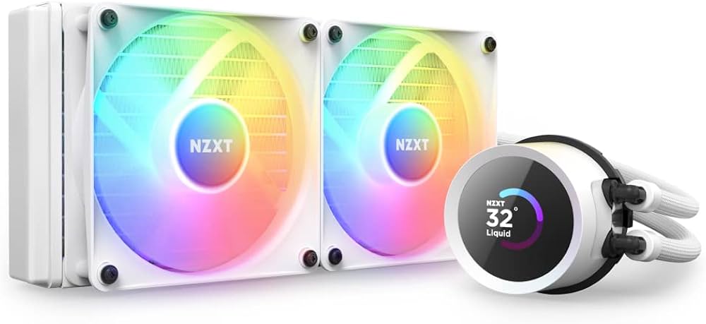Amazon | NZXT KRAKEN RGB 240 White 簡易水冷CPUクーラー RL-KR240-W1
