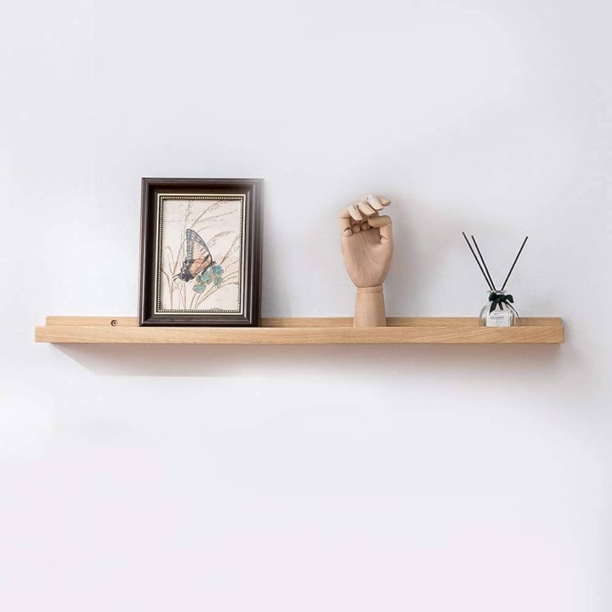 Amazon｜ウォールシェルフ 木製 壁棚 壁付け棚 壁かけ棚 飾棚 壁収納