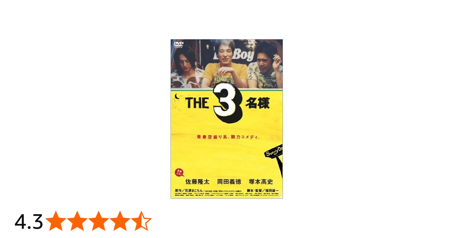 Amazon.co.jp: THE3名様 [DVD] : 佐藤隆太, 石原まこちん, 福田雄一