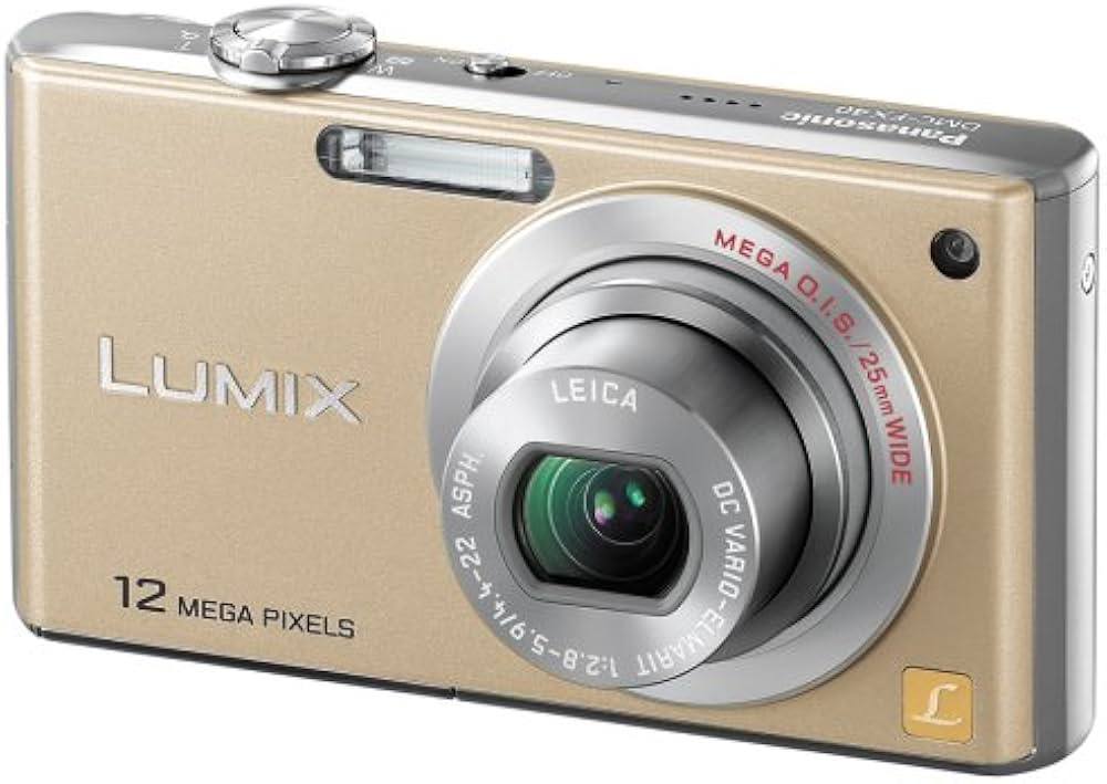 Amazon.co.jp: Panasonic Lumix FX40 Digital Camera Gloss Gold DMC