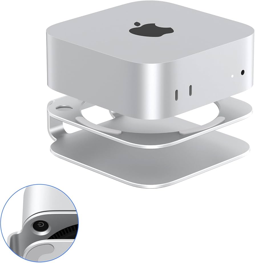 Amazon.com: GEWOKLIY Mac mini M4 Stand, Aluminum Mount for 2024