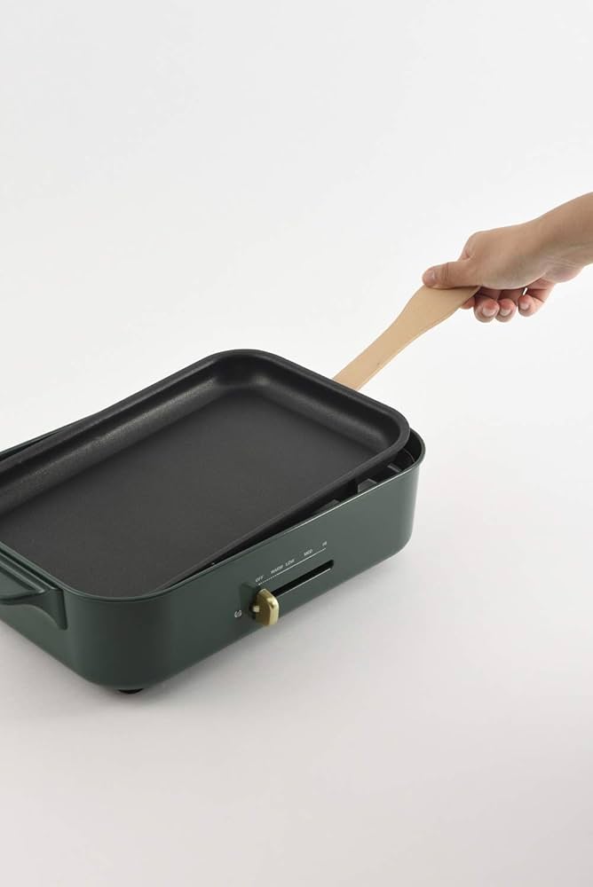 Amazon | bruno コンパクトホットプレート [ カクタスグリーン / 本体