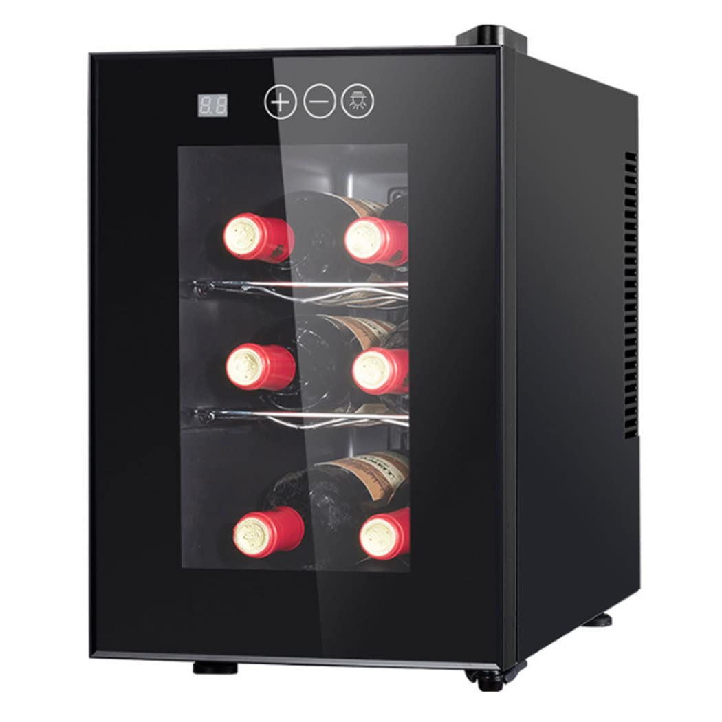 Amazon｜ワインセラー6本収納 最新 縦置き 静音式 小型グラス収納 16L