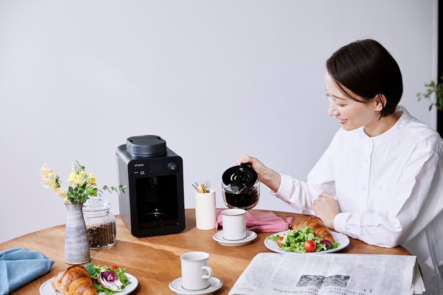 Amazon | シロカ 全自動コーヒーメーカーカフェばこ SC-A352 ブラック