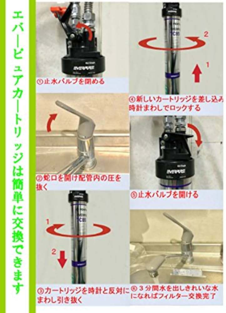 Amazon | エバーピュア浄水器フィルタカートリッジ 4DC | 据置型