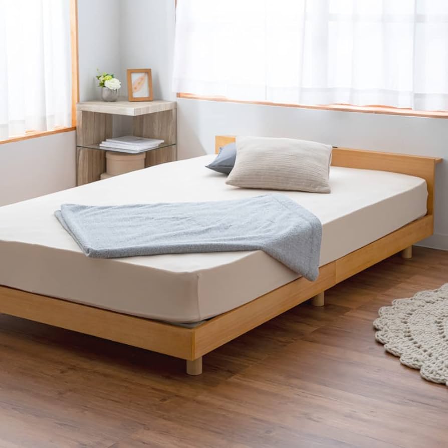 Amazon｜アイリスプラザ ベッドフレーム 2口コンセント・USBポート付き