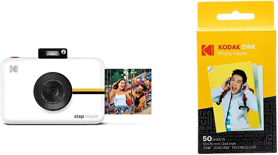 Amazon.com : Kodak Step Touch-White with Premium Zink Photo Paper
