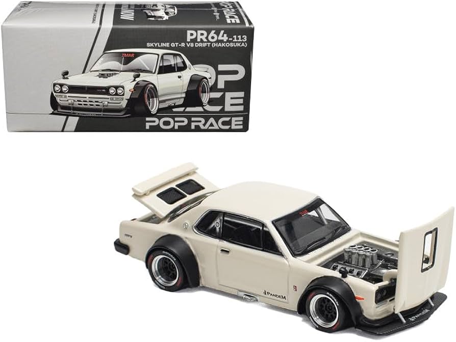 Amazon.com: POP RACE Model Car Compatible with Nissan Skyline GT-R