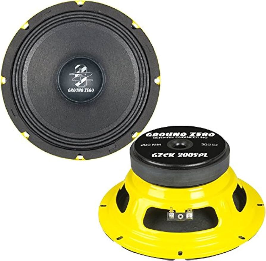 Amazon.com: Ground Zero Gzck 200Spl 8 Inch Competition Subwoofer