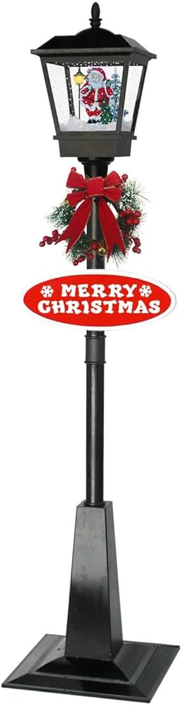 Amazon.co.jp: 街灯 クリスマス街灯 クリスマスの雪の街灯 屋外装飾