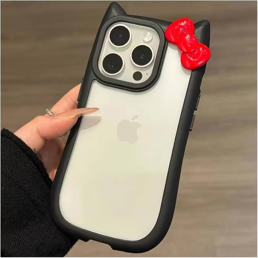 Amazon.co.jp: mayababy iPhone16 Proケース シンプル かわいい 3D 猫