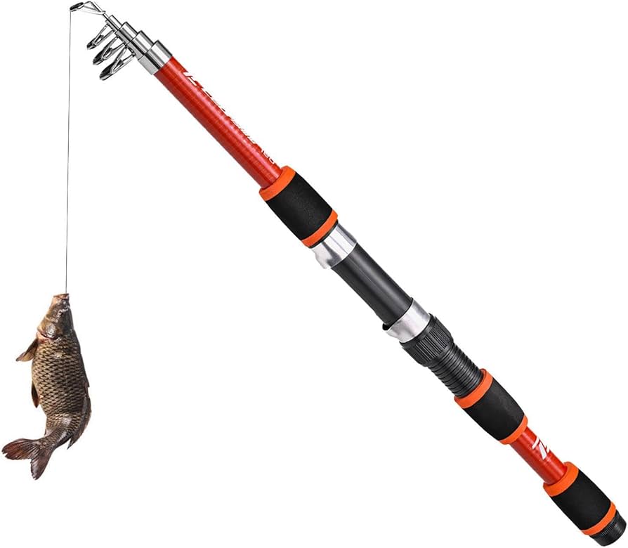 Amazon | コンパクトロッド 釣竿 グラスファイバー釣竿 モバイルロッド