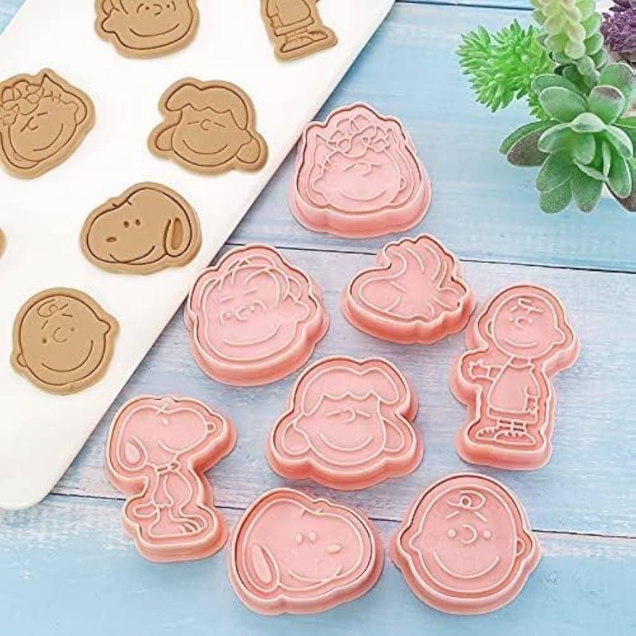 Amazon | NOBONU6点セット For スヌーピー クッキー型 3D For