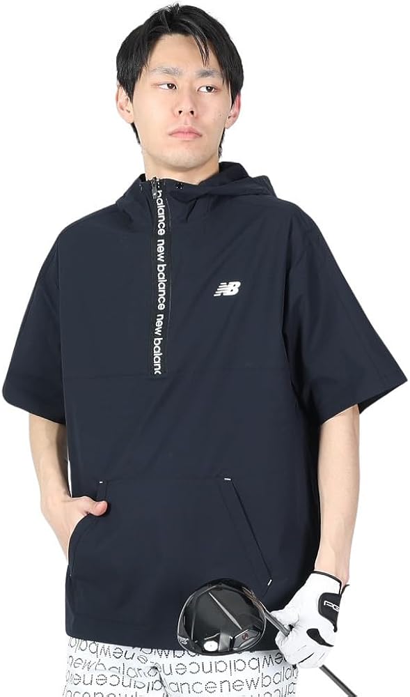 Amazon.co.jp: [ニューバランス ゴルフ] メンズ 半袖 ハーフジップ