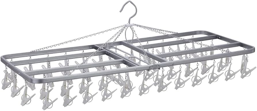 Amazon.co.jp : ニシダ(Nishida) 角ハンガー ZG-54S ピンチ54個付 NST2