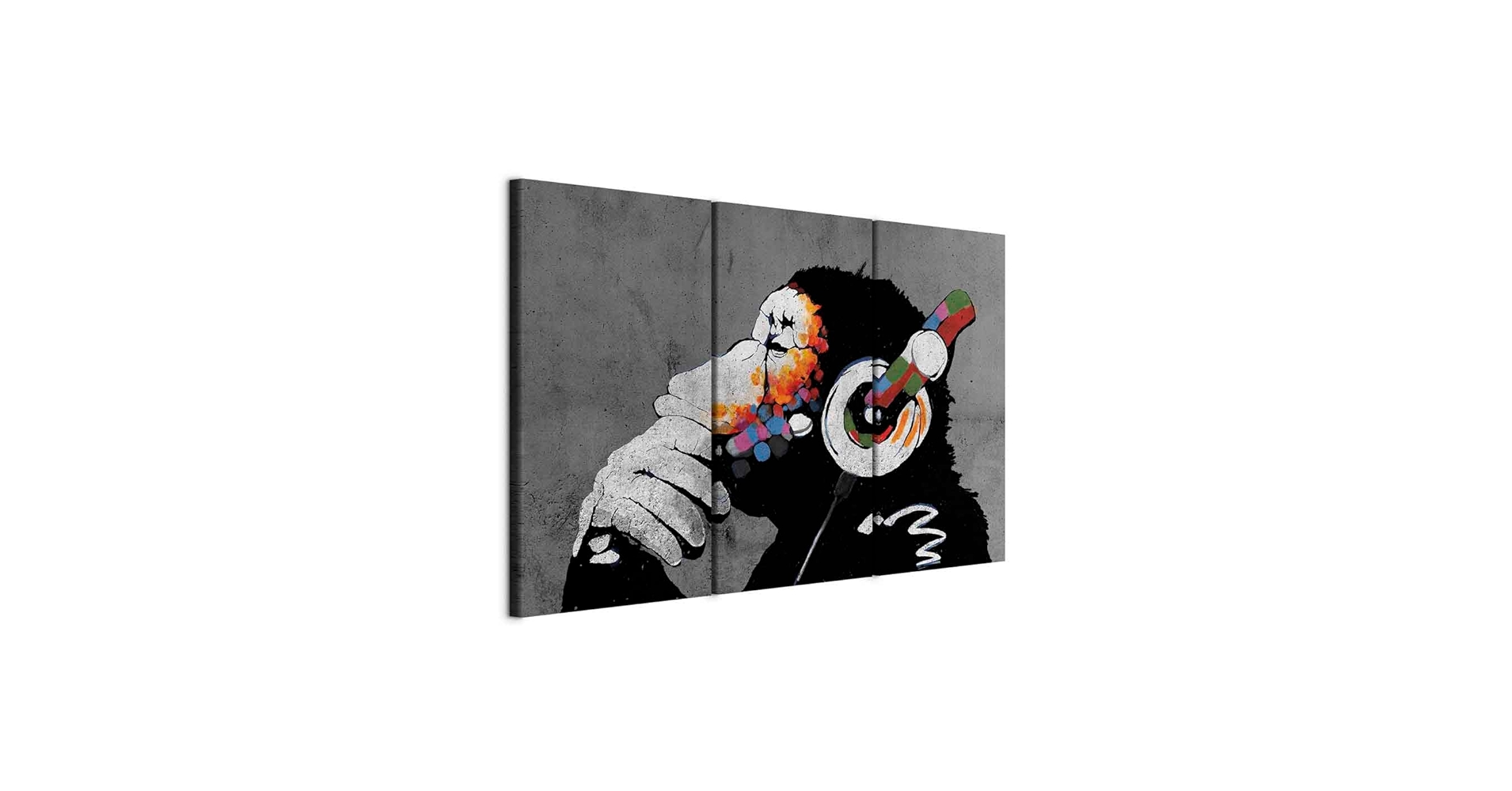 Amazon.com: artgeist Acoustic Canvas Wall Art DJ Monkey 53x35 in