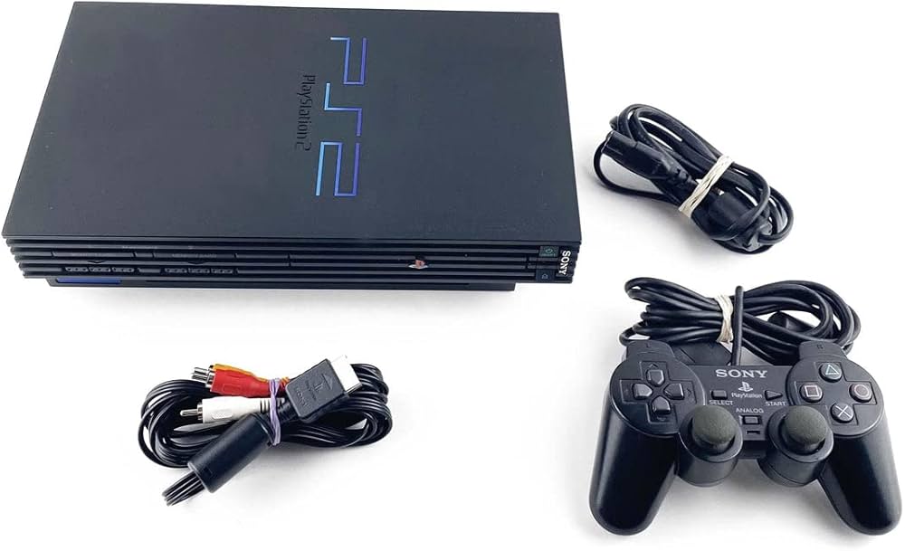 Amazon.com: Sony PlayStation 2 Console - Black (Renewed) : Video Games