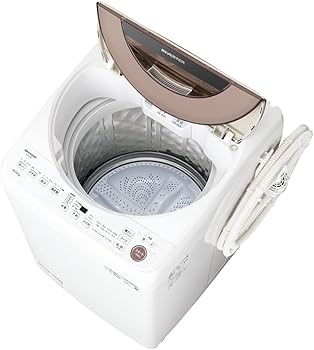 Amazon | シャープ 洗濯機 ES-GV10F-T穴なし槽 インバーター搭載