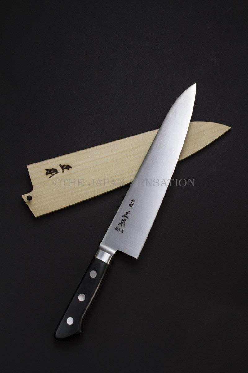 Amazon｜正本総本店 ツバ付牛刀(両刃) 18㎝ ブレード:ハイパー