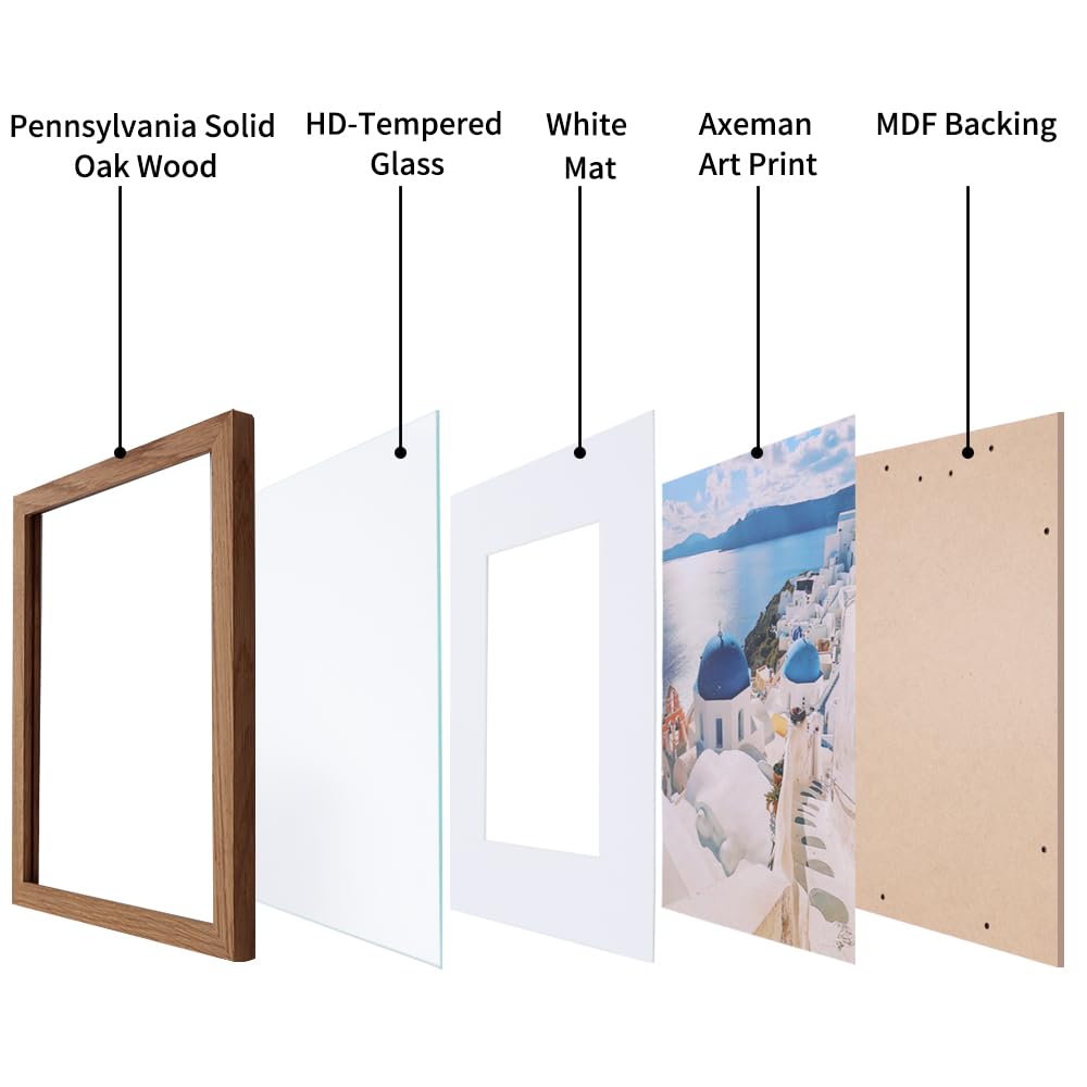 Amazon.co.jp: 16x16インチ 写真フレーム マット付き 12x12用 無垢