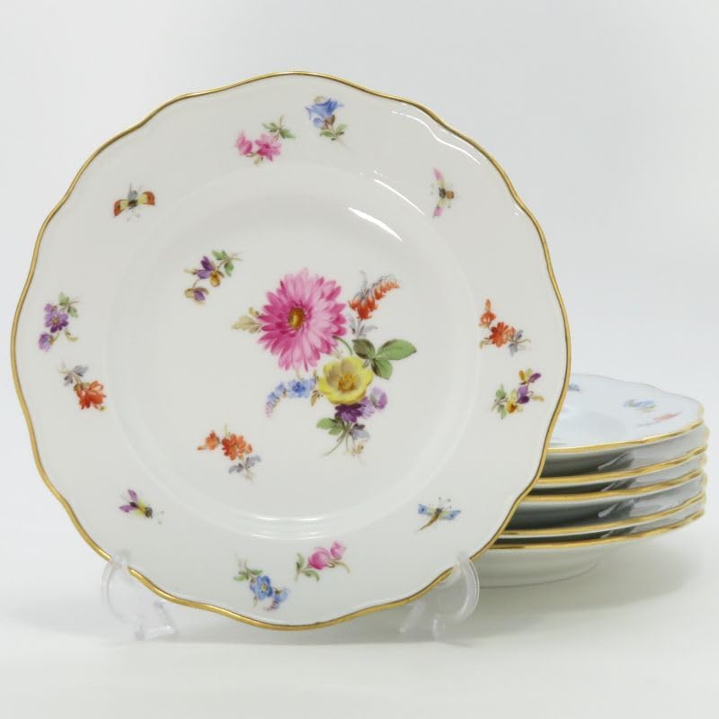 Amazon.co.jp: マイセン プレート□ベーシックフラワー ブーケ 五つ花