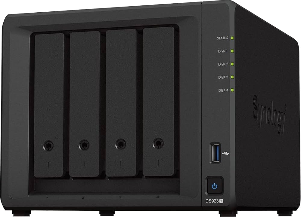 Amazon | Synology NASキット 4ベイ DS923+ RyzenCPU 4GBメモリ搭載