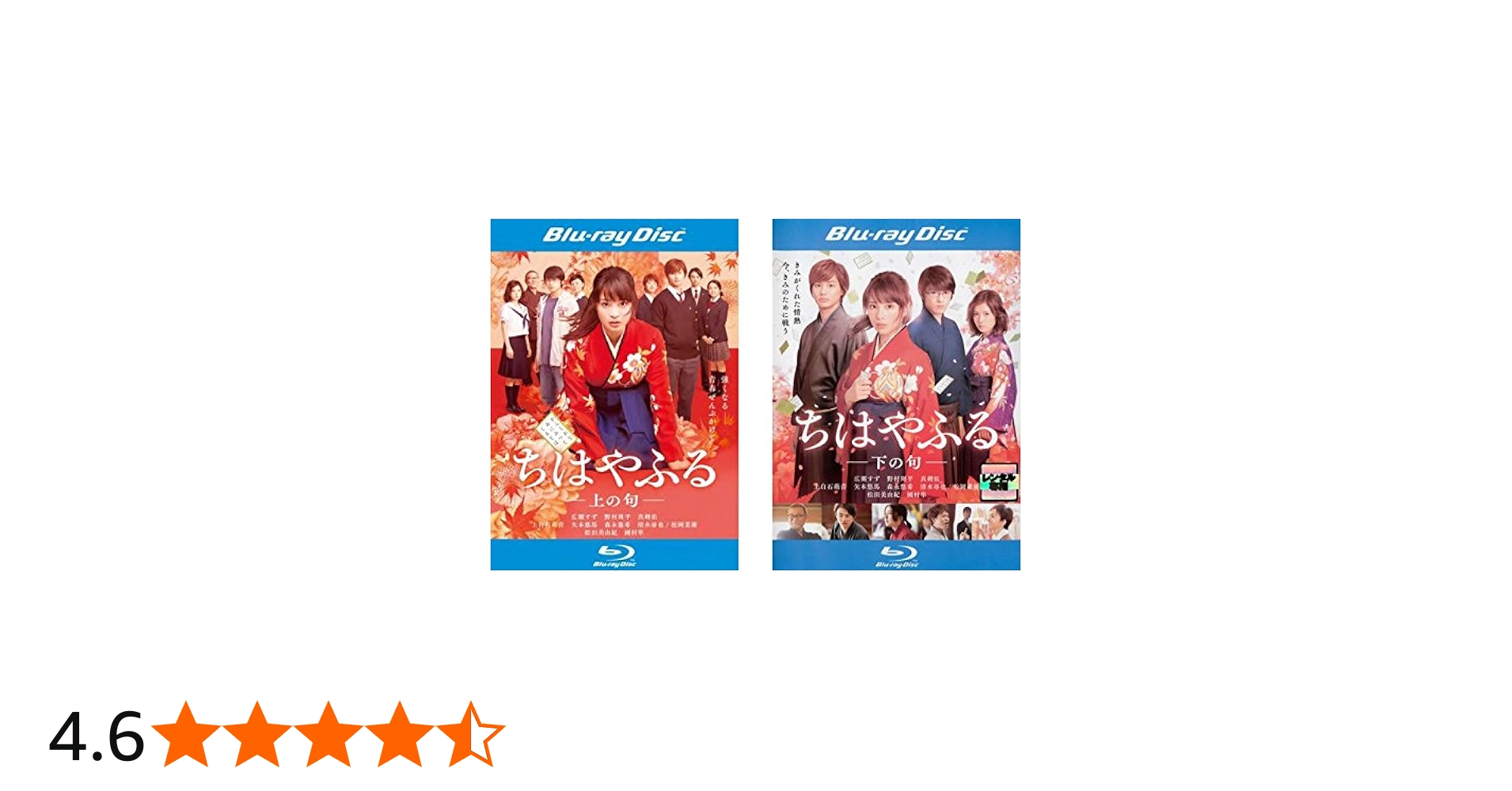 Amazon.co.jp: ちはやふる 上の句、下の句 ブルーレイディスク