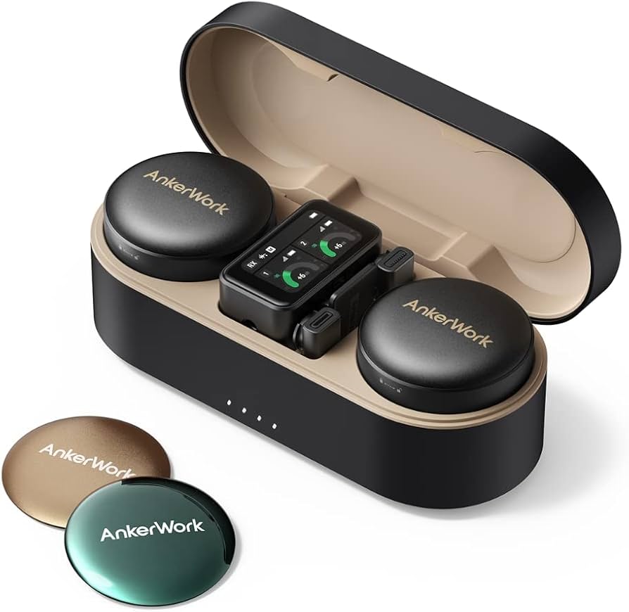 Amazon | AnkerWork M650 Wireless Microphone メタリックブラック