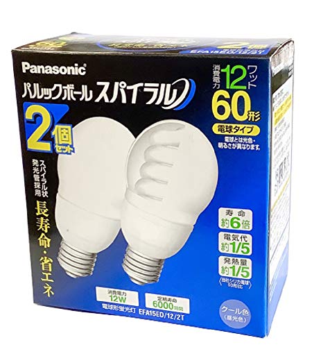 パナソニック パルックボールスパイラル EFA15ED/12/2T (電球・蛍光灯