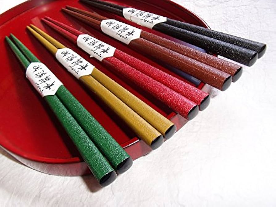 Amazon｜輪島漆塗箸 本乾漆塗り箸 桐箱入り5膳セット｜箸 オンライン通販