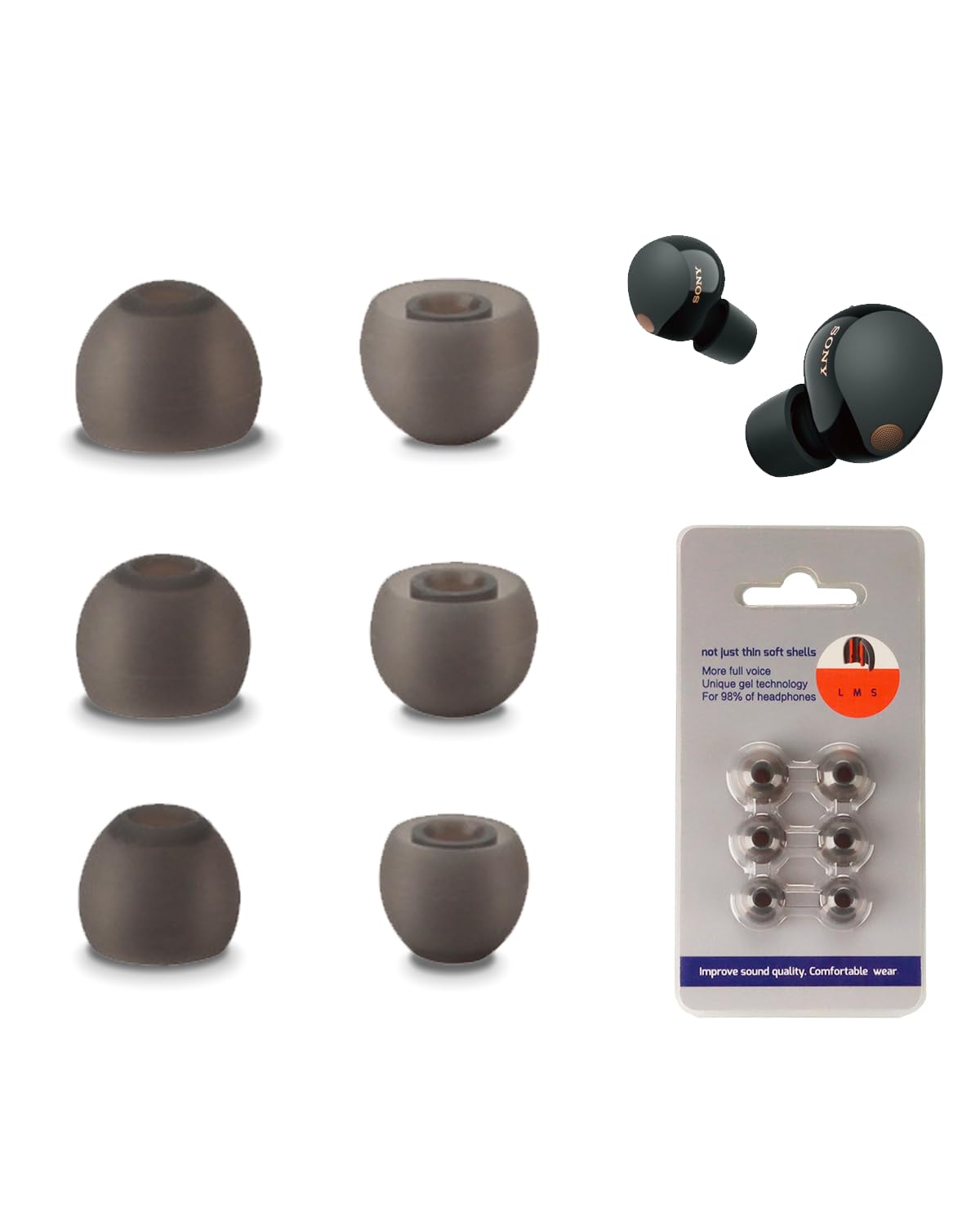 Amazon | イヤーピース Sony WF-1000XM5 イヤーホン 対応 イヤーチップ