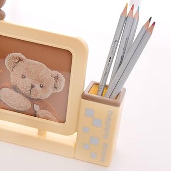 Amazon.co.jp: フォトフレーム 縁にぶら下がるクマちゃん マスコット