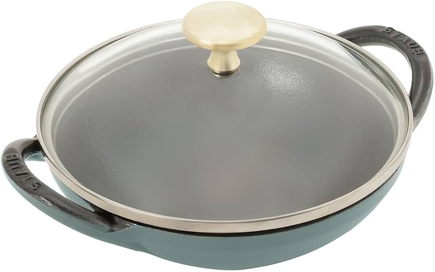 Amazon.co.jp: staub ストウブ 「 ベビー ウォック ユーカリ 16cm 蓋