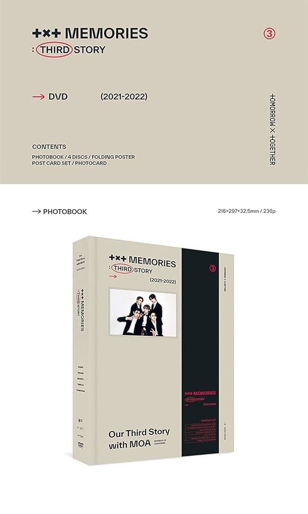 TXT MEMORIES THIRD STORY DVD K-POP SEALED - Amazon.com Music