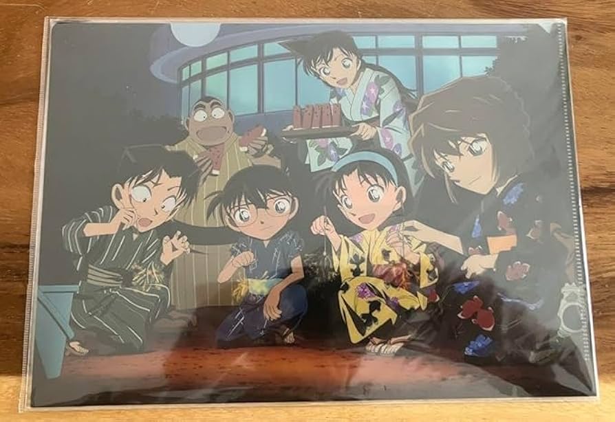 Amazon.co.jp: コナン 灰原哀 毛利蘭 少年探偵団 クリアファイル 浴衣