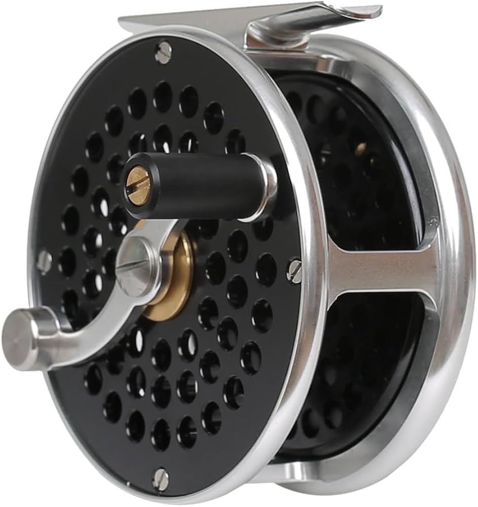 Amazon | Vintage Classic フライフィッシングリール、右/左ハンドル