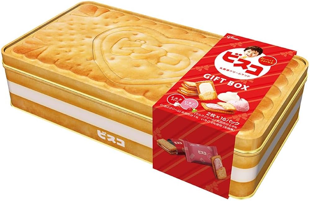 Amazon.co.jp: ビスコ ギフトボックス 32枚(2枚×16袋)江崎グリコ