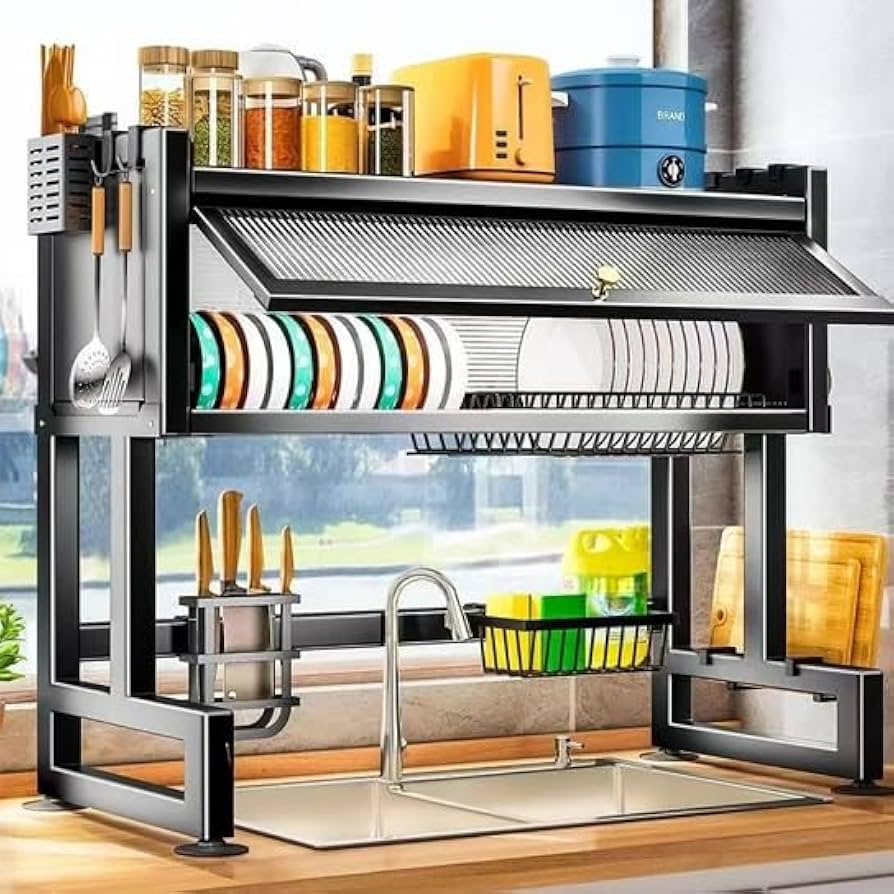 Amazon｜水切りラック シンク上かご 食器乾燥 シンク上水切りラック