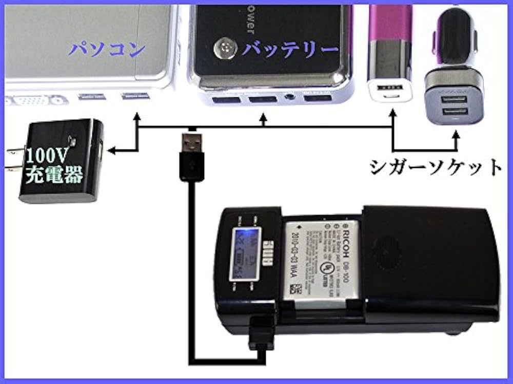 Amazon | ANE-USB-05 充電器 カシオ CASIO NP-110:機種 EXILIM EX-ZR20