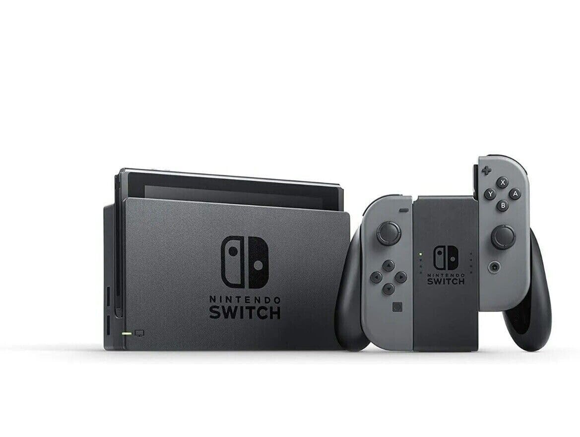 Nintendo Switch Console with Gray Joy-Con (Japanese Version