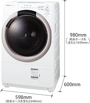 Amazon.co.jp: シャープ ドラム式 洗濯乾燥機 洗濯7kg 乾燥3.5kg