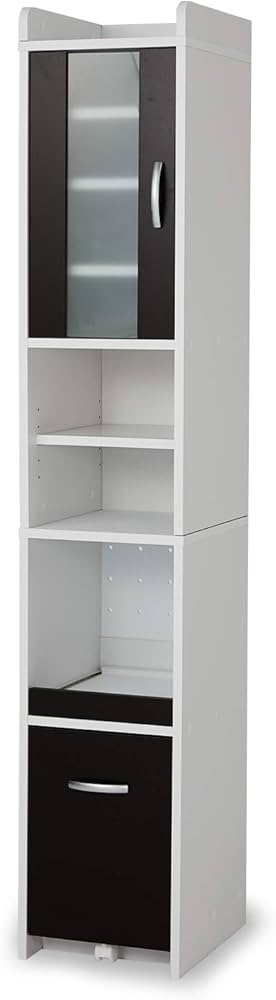 Amazon｜LOWYA ロウヤ 食器棚 キッチン収納 収納 おしゃれ 幅32.7cm