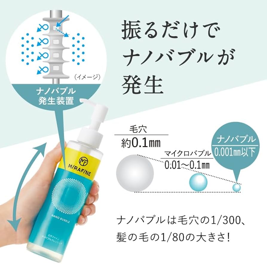 Amazon | 【日本初！超浸透型ナノバブルクレンジングですぐ浮き！すご