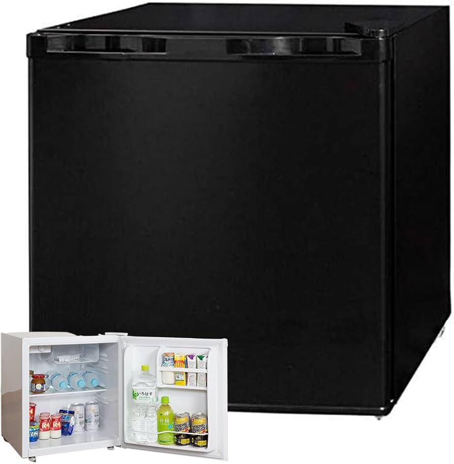 Amazon | iimono117 小型冷蔵庫 46L 両開き 製氷室付き 1ドア 右開き