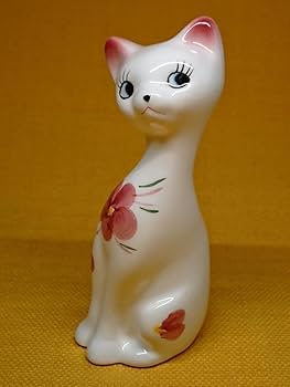 Amazon.co.jp: ネコ 猫 シャム猫 陶器 昭和レトロ 置物 インテリア